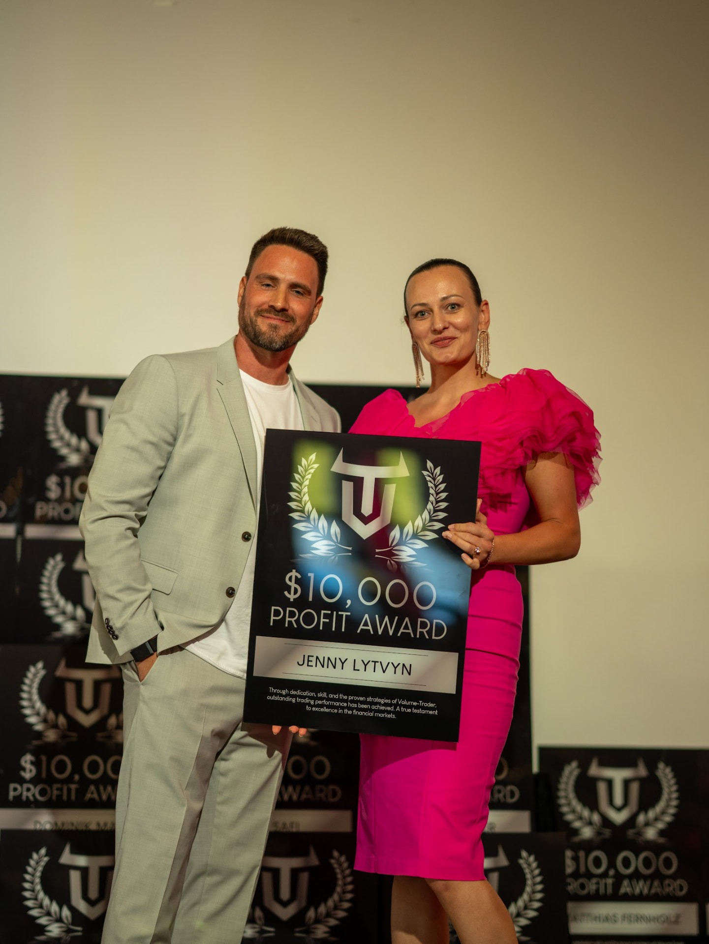 Profit Award Verleihung auf der VT Gala 2026 - Jenny Lytvyn, $10,000