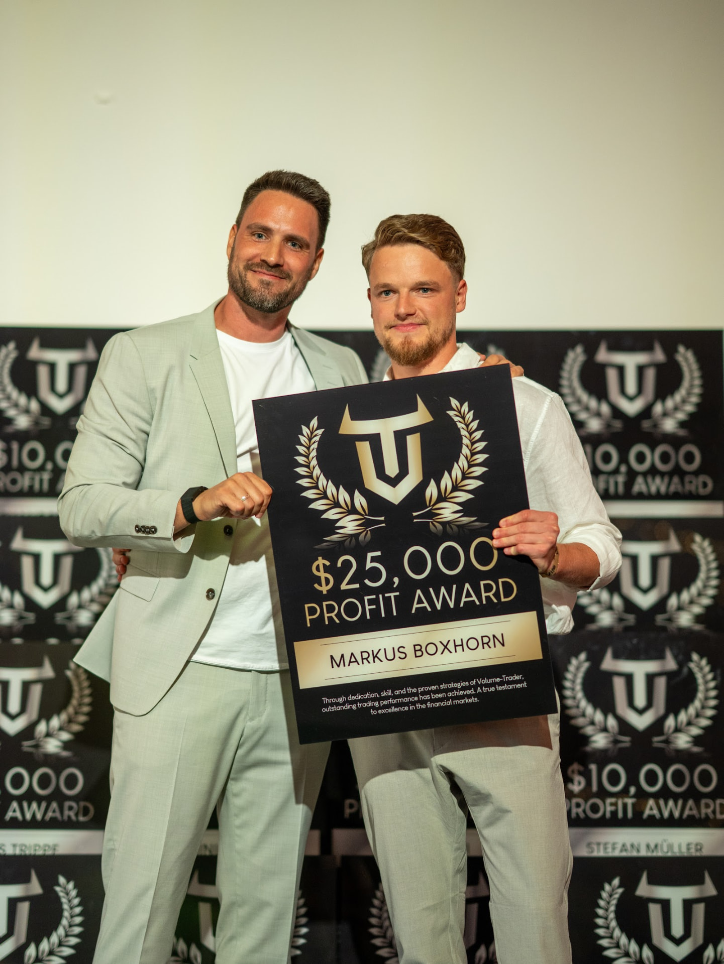 Profit Award Verleihung auf der VT Gala 2026 - Markus Boxhorn, $25,000